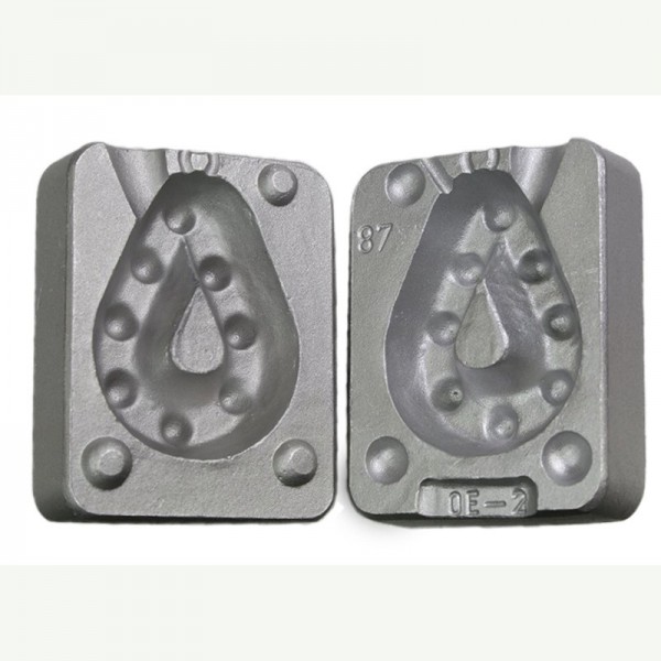 MOU087 alciumpeche MOULE A PLOMBS MONTRE TROUEE GRIP 300 GRS A2