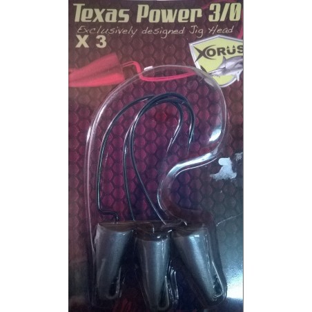 TETES PLOMBEES XORUS TEXAS POWER 10 gr 3/0 -3pc/pck-