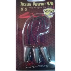 TETES PLOMBEES XORUS TEXAS POWER 10 gr 4/0 -3pc/pck- ---ndd
