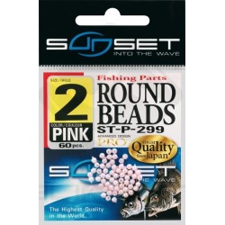 PERLES RONDES SUNSET ROUND BEADS N3 ROSE