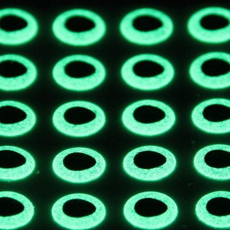 Yeux 3D - Phosphorescent - 7mm - 55 pcs YEU729 pour LEURRES ou TETES PLOMBEES