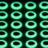 Yeux 3D - Phosphorescent - 7mm - 55 pcs pour LEURRES, MOUCHES ou TETES PLOMBEES