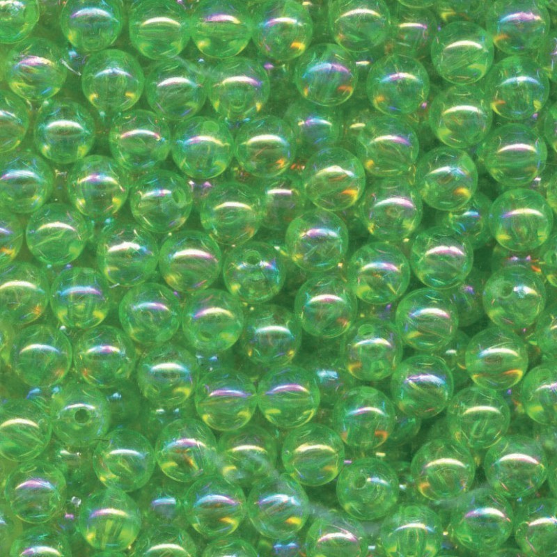 MICRO-PERLES EN VERRE 2 mm - CRISTAL VERT - Sach. 200