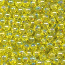 MICRO-PERLES EN VERRE 2 mm - CRISTAL JAUNE - Sach. 200