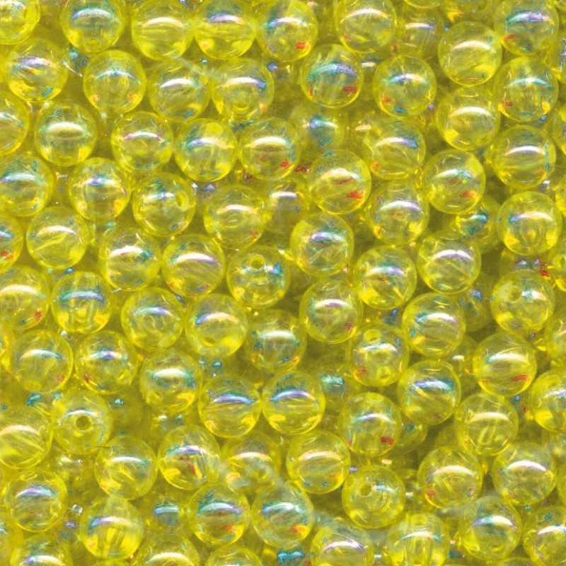 MICRO-PERLES EN VERRE 2 mm - CRISTAL JAUNE - Sach. 200