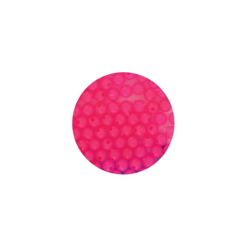 PERLES BALAI FLUO ROSE 3 mm - Sach.de 100 - FLASHMER