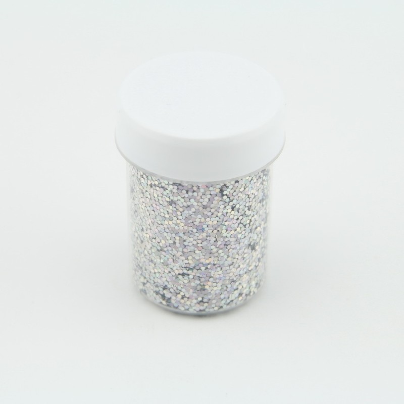 Paillettes rondes Holographique - 1mm - 40 ml pour plastique liquide- PLSPAI421