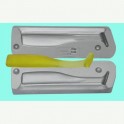 MOULE A LEURRE SOUPLE SILICONE SQUELETTE 85MM - MOUSF11XX