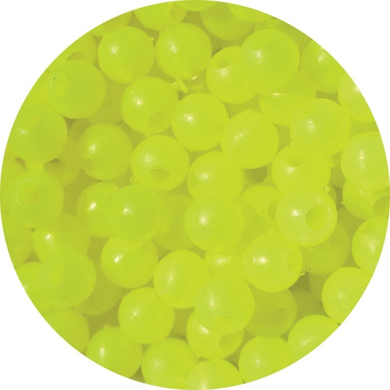 PERLES BALAI FLUO JAUNE 3 mm - Sach.de 100 - FLASHMER