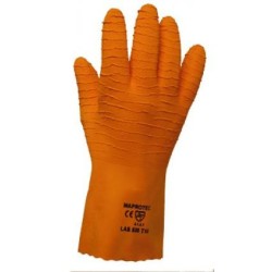 PAIRE DE GANTS LATEX ORANGE MAPROTEC EPIFOOD T9 LAS-530