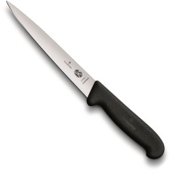 COUTEAU A FILET-DENERVER  VICTORINOX  5 3703 18 NOIR 18 CM