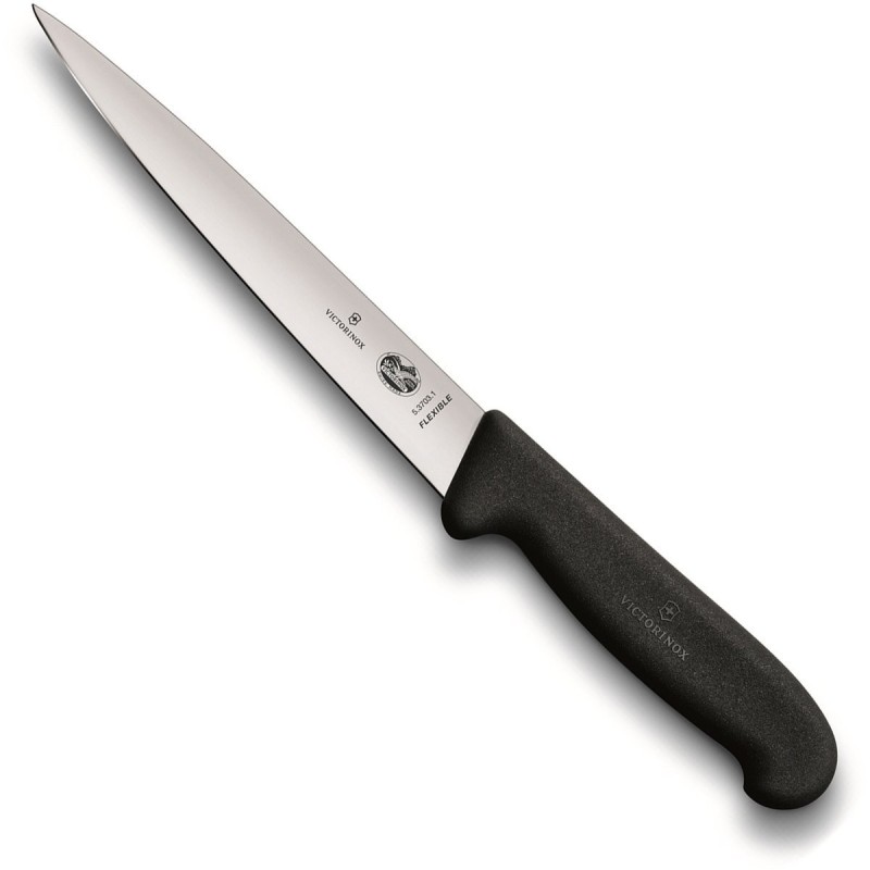 COUTEAU A FILET-DENERVER  VICTORINOX  5 3703 20 NOIR 20 CM