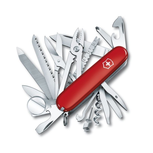 Couteau suisse classique Victorinox en acier avec porte-clés, rouge
