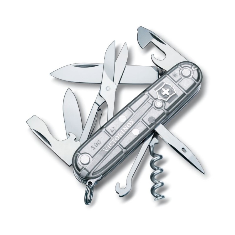 COUTEAU SUISSE VICTORINOX CLIMBER SILVER TECH 14 FONCTIONS 3.3703.T7