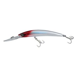 LEURRE YO-ZURI CRYSTAL MINNOW DD (F) 13 cm - RED HEAD (HRH)  DEEP DIVER