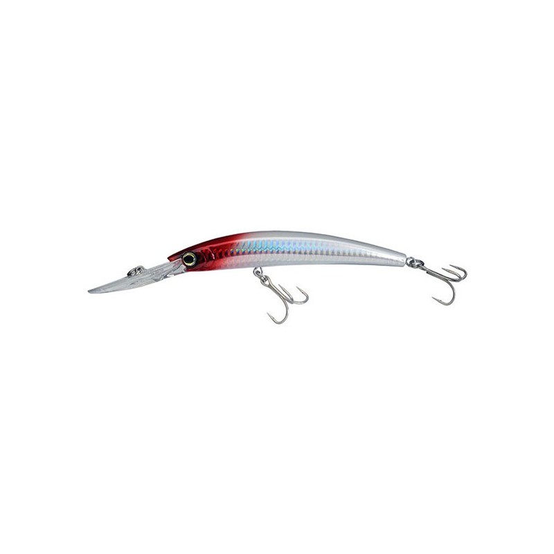 LEURRE YO-ZURI CRYSTAL MINNOW DD (F) 13 cm - RED HEAD (HRH)  DEEP DIVER