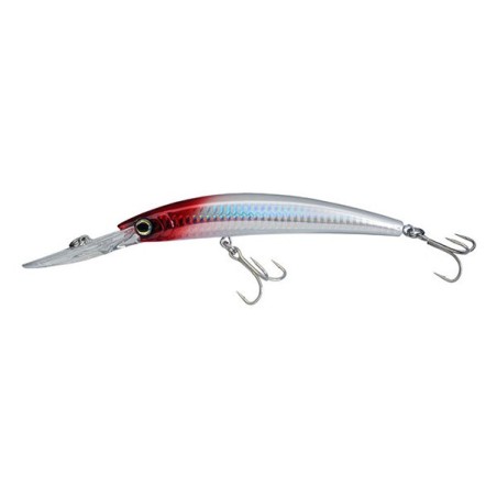 LEURRE YO-ZURI CRYSTAL MINNOW DD (F) 13 cm - RED HEAD (HRH)  DEEP DIVER