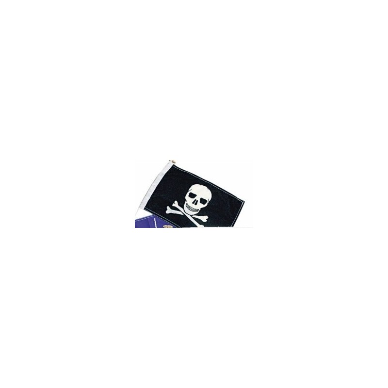 PAVILLON DRAPEAU PIRATE TETE DE MORT FANTAISIE 30x45 cm 