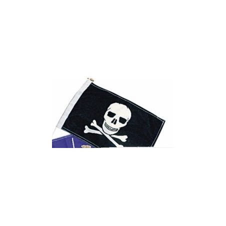 PAVILLON DRAPEAU PIRATE TETE DE MORT FANTAISIE 30x45 cm 