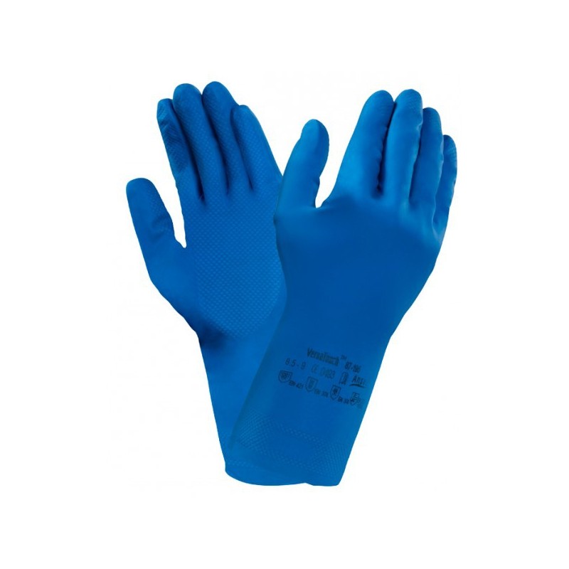 PAIRE DE GANTS LATEX ASTROFLEX BLEU T8