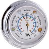 Baromètre - Chromé 145 mm - Fond Couleurs - en stock - Horloge et Baromètre