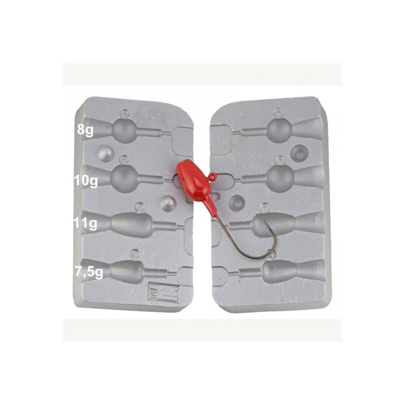 MOLDE DE PLOMOS Tete MULTI 7,5-8-10-11 Grs  - MOU151