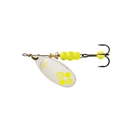 CUILLER MEPPS Aglia E-BRITE ARGENT CHARTREUSE N4