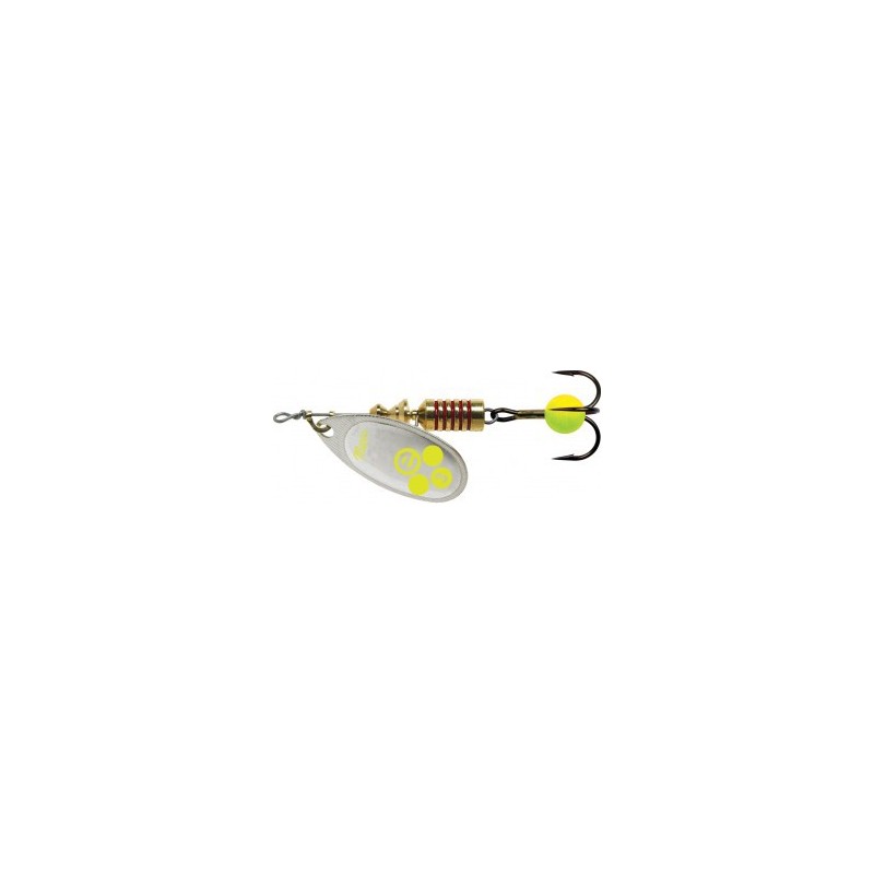 CUILLER MEPPS Aglia E-BRITE ARGENT CHARTREUSE N3