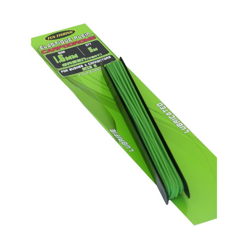 Elastique Plein - 6m - 1,0mm - Vert - FUN FISHING