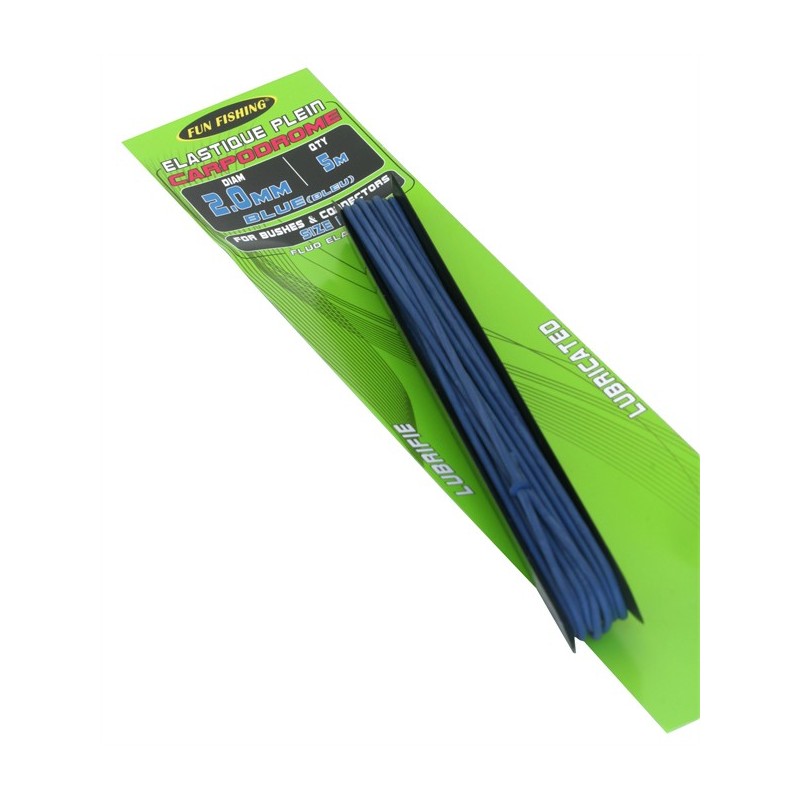 Elastique Plein - 6m - 1,8mm - Bleu - FUN FISHING ---