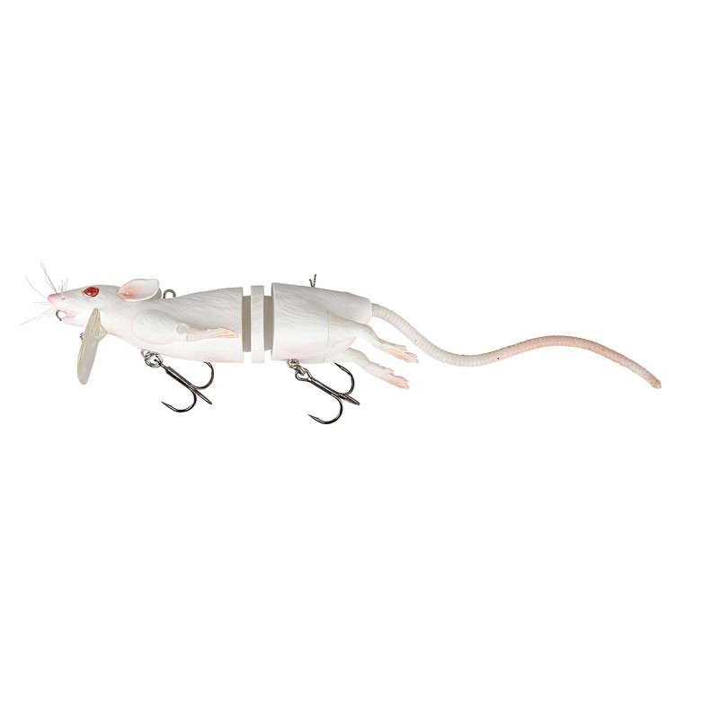 LEURRE RAT SAVAGEAR 3D SG Rad 30cm 90G 03 White BLANC ---ndd