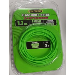 Elastique Creux - 1,3mm - Vert - 3m - FUN FISHING ---