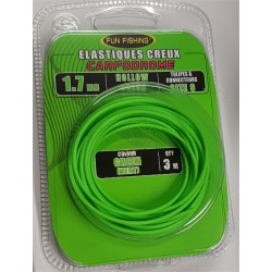 Elastique Creux - 1,3mm - Vert - 3m - FUN FISHING ---ndd