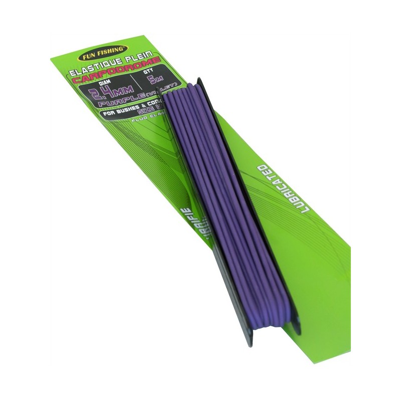 Elastique Plein - 6m - 2,2mm - Violet - FUN FISHING