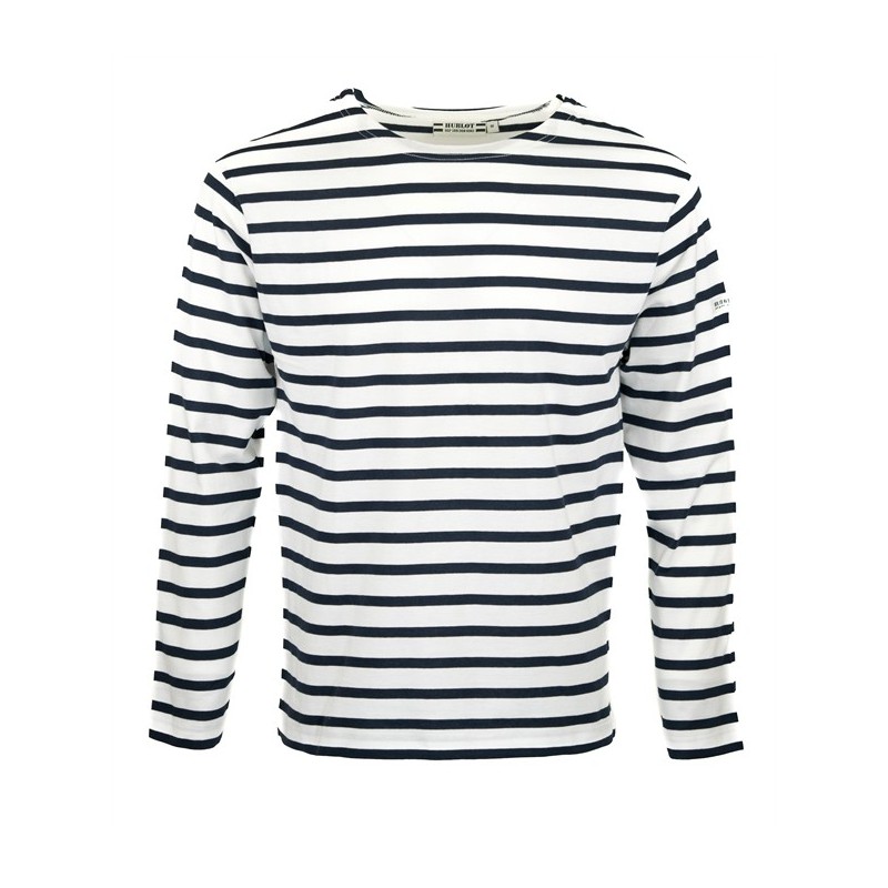 MARINIERE PECHEUR FEMME MANCHES LONGUES BLANC/MARINE T.XL