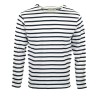 MARINIERE PECHEUR FEMME MANCHES LONGUES BLANC/MARINE T.XL