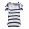 MARINIERE PECHEUR FEMME MANCHES COURTES BLANC/MARINE T.XXL