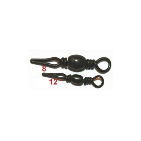 Lot De 20 émerillons Drop-Shot Avec Mousquetons - Acier Haute Résistance - Tailles 8 à 1 - Pour Pêche