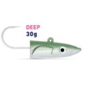 2 tetes plombées FIIISH CRAZY SAND EEL 150 Vert Nacré - Deep 30g CSE150