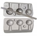 MOULE A PLOMBS TETES PLOMBEES CHEBURASHKA 30-40-50 GRS MOU179---ndd