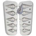 MOLDE DE PLOMOS POIRE 20-30-40-50-60 GRS A1 - MOU091