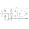 1 CHARNIERE INOX ASI 316 130X40 MM ---