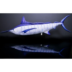 COUSSIN PELUCHE POISSON MARLIN BLEU 118 CM