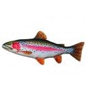 COUSSIN PELUCHE POISSON TRUITE ARC EN CIEL 62 CM