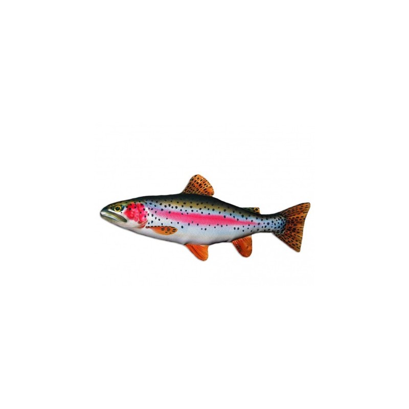 Coussin Peluche Poisson TRUITE ARC EN CIEL 62 CM