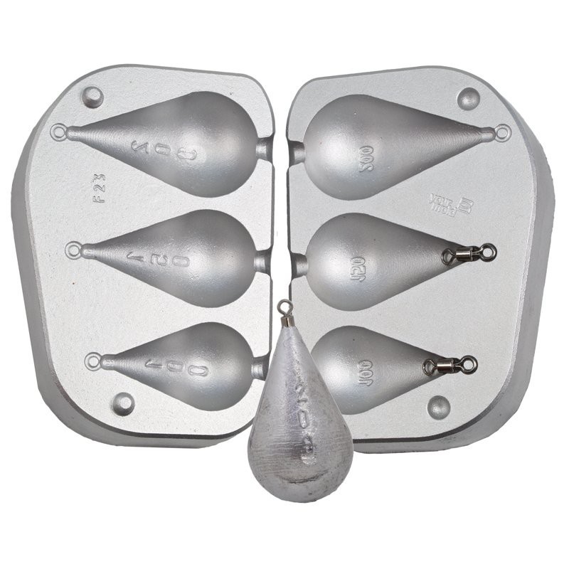 MOULE A PLOMBS POIRE 100-150-200 grs - MOU023 MOULE A PLOMBS POIRE 100-150-200 grs - MOU023