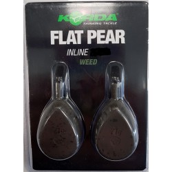 Plombs KORDA Flat Pear Inline 4 oz - 112 grs Blister (2 pcs)