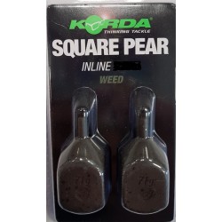 Plombs KORDA Square Pear Inline 3.5 oz - 98 grs Blister (2 pcs)  WEED