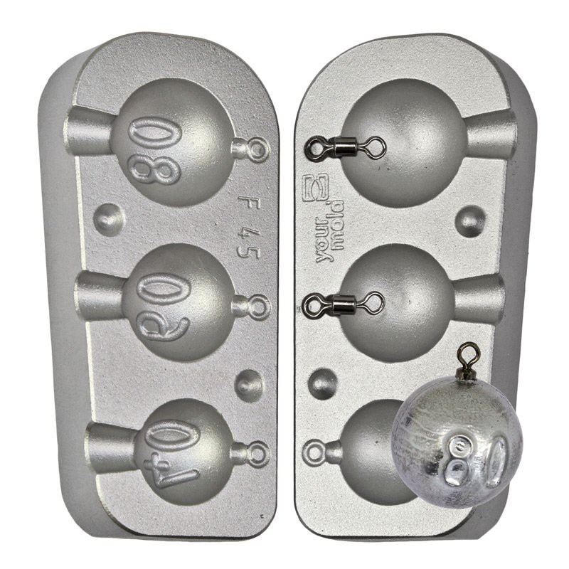 MOULE A PLOMBS BOULE 40-60-80 GRS RS6- MOU045 MOULE A PLOMBS BOULE 40-60-80 GRS RS6- MOU045