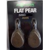 Plombs KORDA Flat Pear Swivel 5 oz - 120 grs Blister (2 pcs)  GRAVEL ---